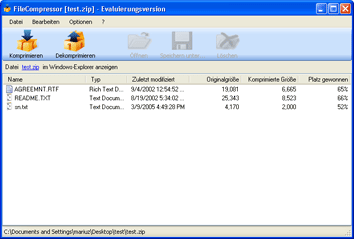 Filecompressor Screenshot