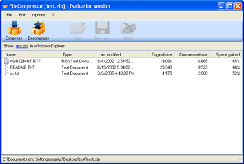 Filecompressor Screenshot